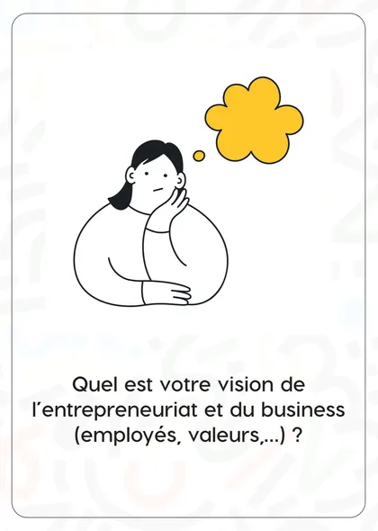 Carte The Beginning : « Quel est votre vision de l’entrepreneuriat et du business ? »
