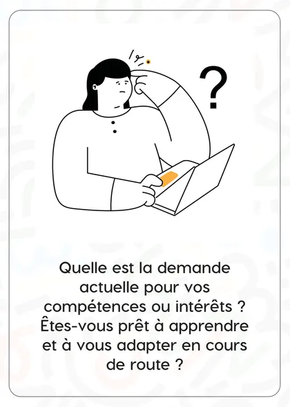 Carte The Beginning : « Quelle est la demande actuelle pour vos compétences ou intérêts ? »